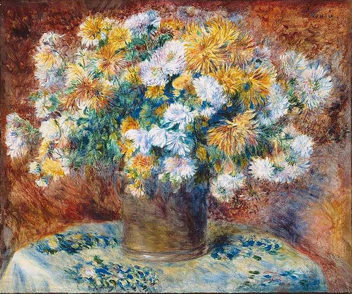 Pierre-Auguste Renoir Chrysanthemums
